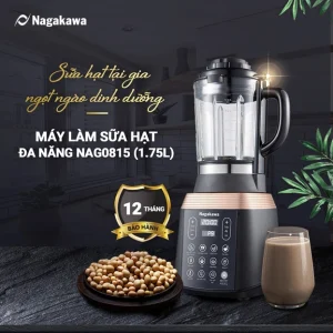 Máy làm sữa hạt đa năng NAGAKAWA NAG0815 Dung tích 1,75L – Công suất 1000W – Bảo hành 12 tháng