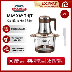 Máy Xay Thịt LADOMAX HA-338B Đa chức năng Công Suất 450w Dung tích 2.0L Hàng Chính Hãng BH 12 Tháng